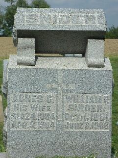 William P. Snider's tombstone