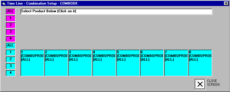Combo Setup Entry