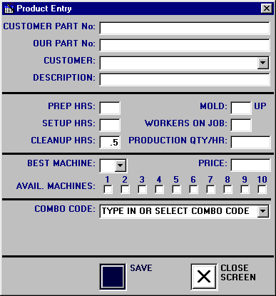 Product Entry