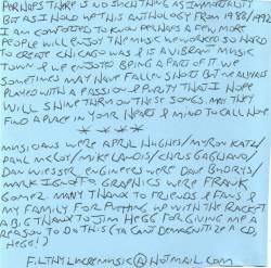 Liner Notes