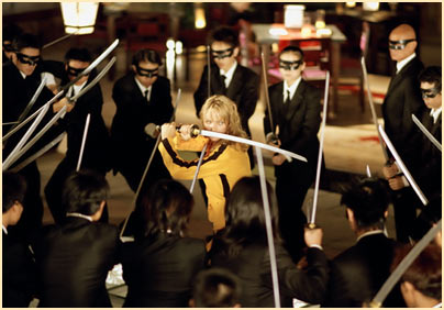 Uma Thurman kicks a$$ in Kill Bill