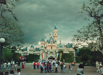 Castle Stormy Clouds Over Head