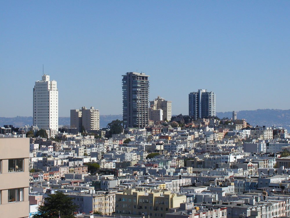 Northeast view of Russian Hill