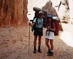 Dave and WIl, Coyote Gulch, Escalante area, Utah