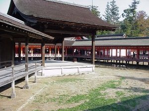 Noh stage at Itsukashima Jinja