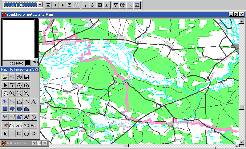 MapInfo inside FoxPro
