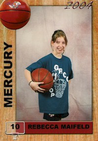 Rebecca's Basketball Card Picture from Winter 2004