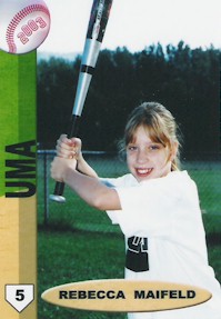 Rebecca's Baseball Card Picture from Summer 2003