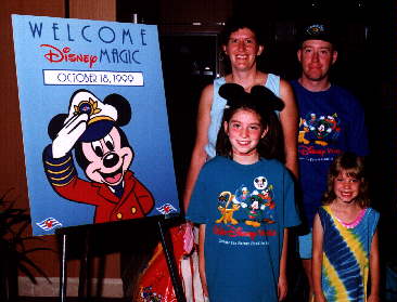 Maifeld Family Aboard the Disney Magic October 1999