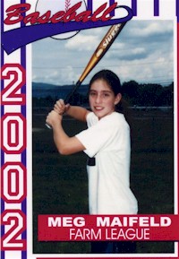 Meagan's Baseball Card Picture from Summer 2002