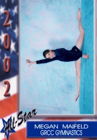 Meagan's Gymnastics Card Picture from Winter 2002