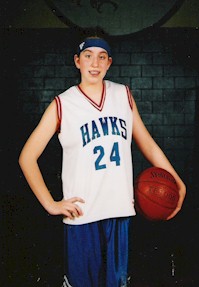 Meagan's Basketball #24 Card Picture from Mtn Valley Middle School JV Team 2003-2004