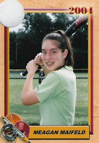 Meagan's GRCC 'Sierra Mist' #10 Softball Card Picture from 2004