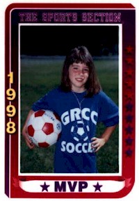 Meagan's Soccer Card Picture from '98
