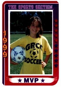 Meagan's Soccer Card Picture from '99