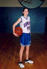Meagan's Basketball #10 Card Picture from Mtn Valley Middle School JV Team 2002-2003