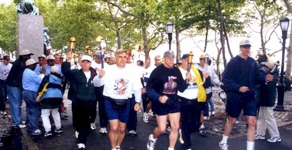 Start of the Law Enforcement Torch Run NYC May 18th, 2002