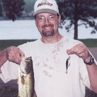 The first fish at Yankton May 31, 2000. Caught on my hand painted Free Willy Lure
