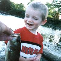 My son Michael, he loves Fish. Daddy's teaching him well!