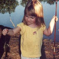 A bluegill caught by Sarah last year, summer 2000