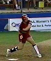 The back foot points into the ground.