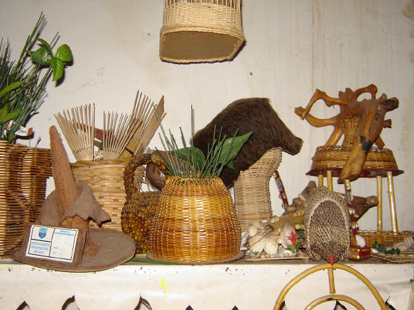 Various kinds of baskets made by West Papuan artist, Ester Kereway. The photo was shot by T.R. Dewi