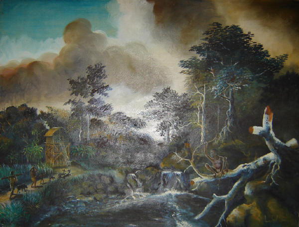 Tete Suanggi - painted by West Papuan Artist Lucky Kaikatui