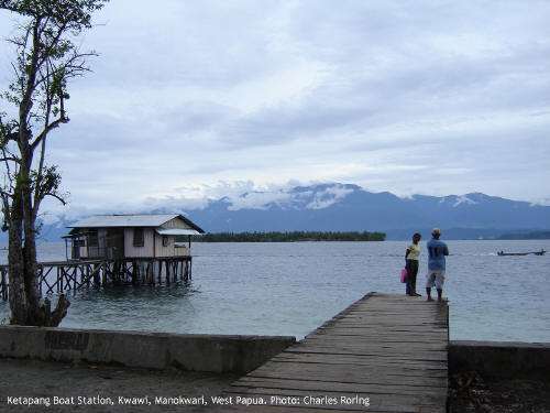Ketapang Boat Station, Kwawi, Manokwari, West Papua. The photo was shot by Charles Roring in 2006