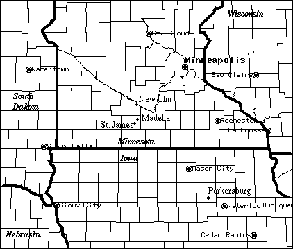 Madelia Map