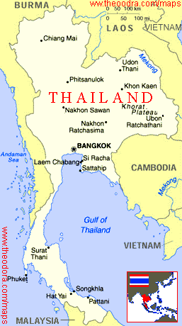 Map of Thailand