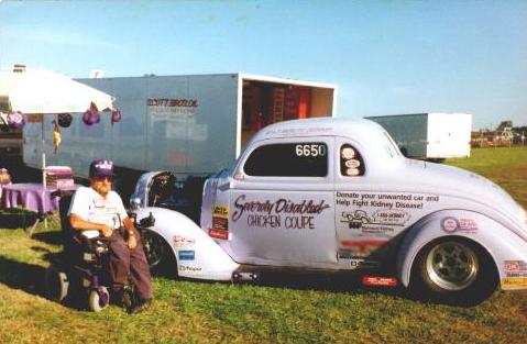 Doc posed with the Coupe
