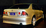 Rear view of the Lexus
