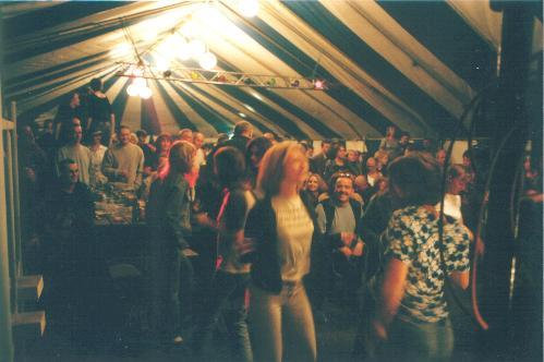 Dancing, late Saturday night