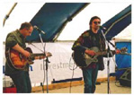 Doghouse Duo soundcheck at 2001 Festival