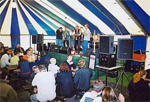 The Tholtan Builders on stage at the Blues Festival 2001