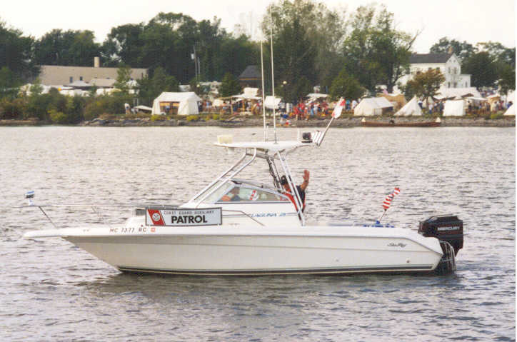 Photo of flotilla boat on patrol