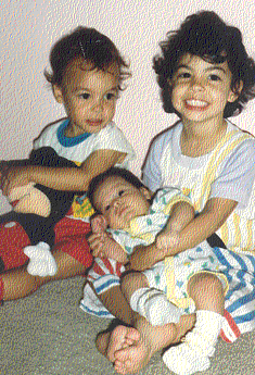 Laury and her brothers