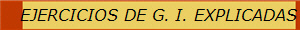 EJERCICIOS DE G. I. EXPLICADAS