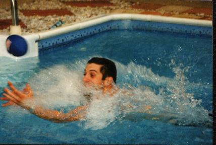 Mike playing football 