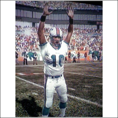 Pennington celebrates after a first quater TD Pass