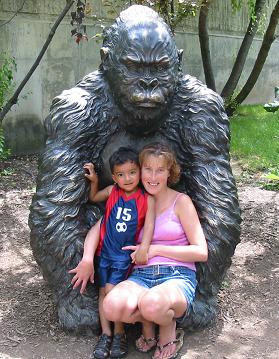 Joshua and Angie at the zoo