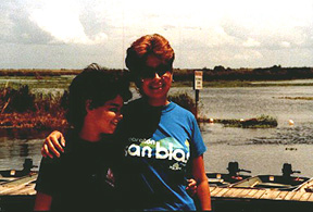 En el Loxahachee Wild Life Preserve en Boca Rat�n con su mami. 