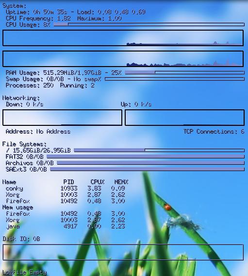 Modificar vista CONKY