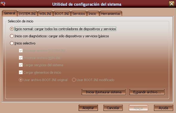 msconfig