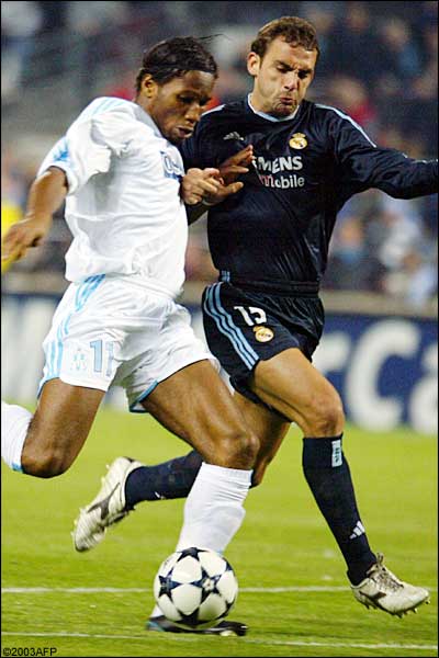Didier Drogba and Raul Bravo