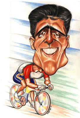 Caricatura de Miguel Indur�in