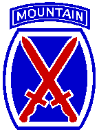 10th Mountain Division Patch