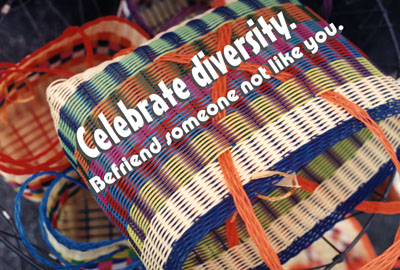  Celebrate diversity: Befriend someone not like you. 
