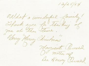 Marguerite Oswald note. (Click to enlarge.)
