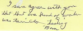 Mom's post-it. (Click to enlarge.)